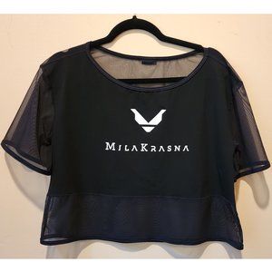 MilaKrasna Black Mesh Shirt - Size M - NWOT